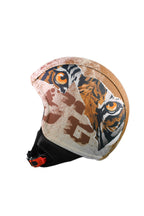 casco senza visiera  graffio della tigre lato sinistro 