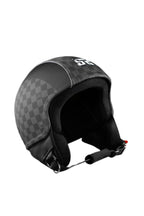 casco senza visiera square nero quadri nero 