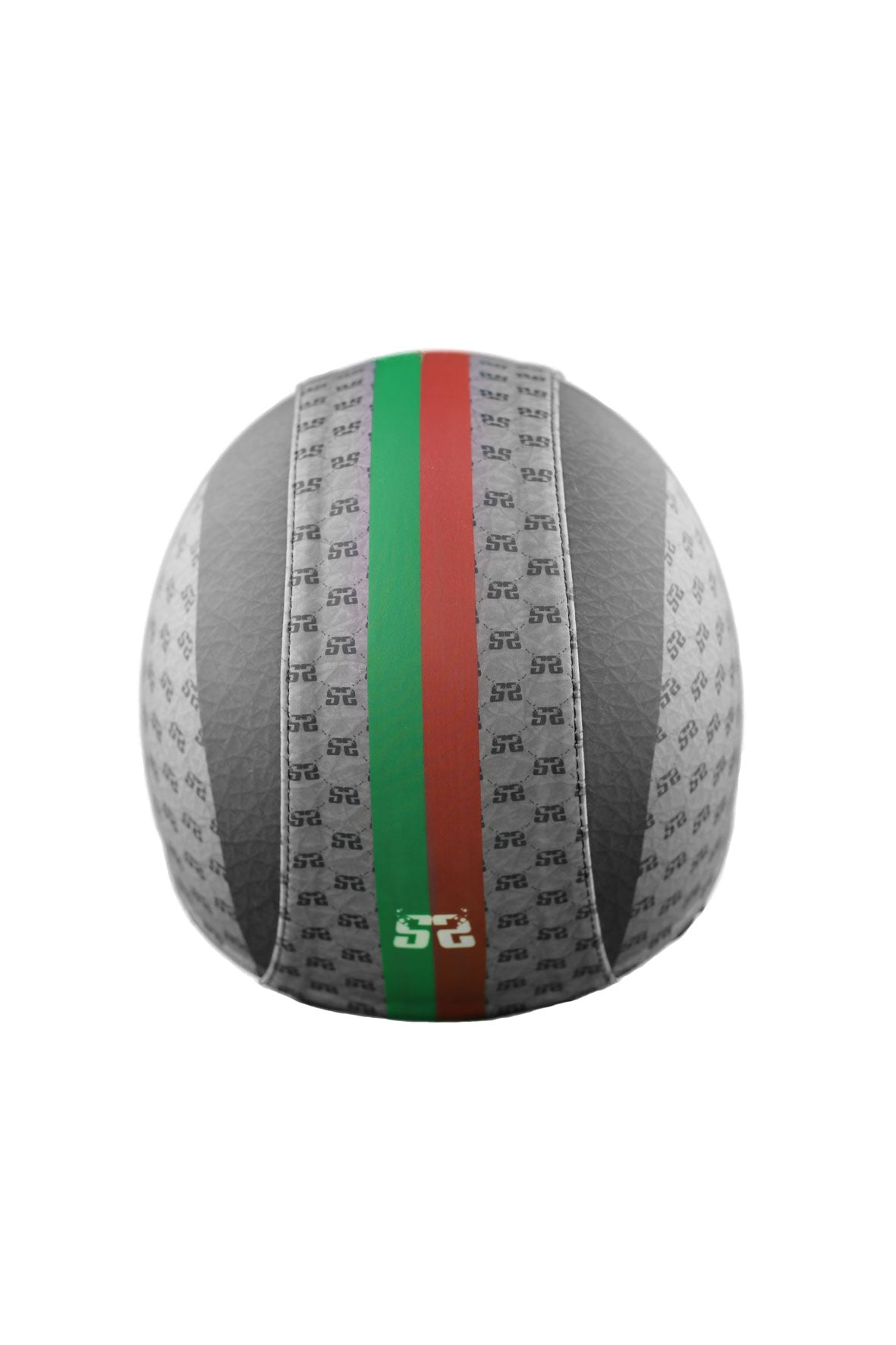 casco senza visiera stilizzato nero dietro