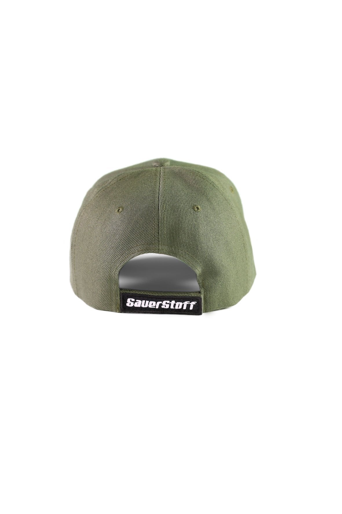 cappello sauerstoff verde bianco retro