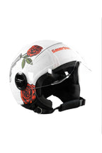 casco demi jet sauerstoff pistola bianco 
