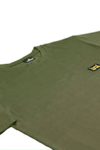 t shirt autunno inverno slim sauerstoff patch verde