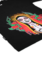 t shirt autunno inverno unita sauerstoff santa muerte nera