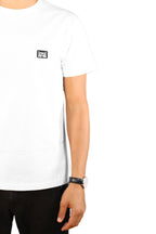 sauerstoff t shirt bianca logo ricamato modello